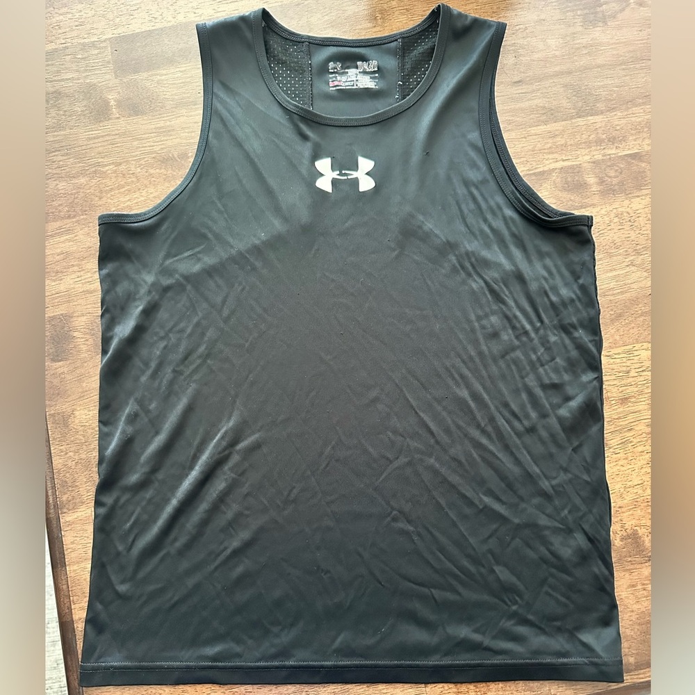 Under Armour kids Black dri-fit tank Top